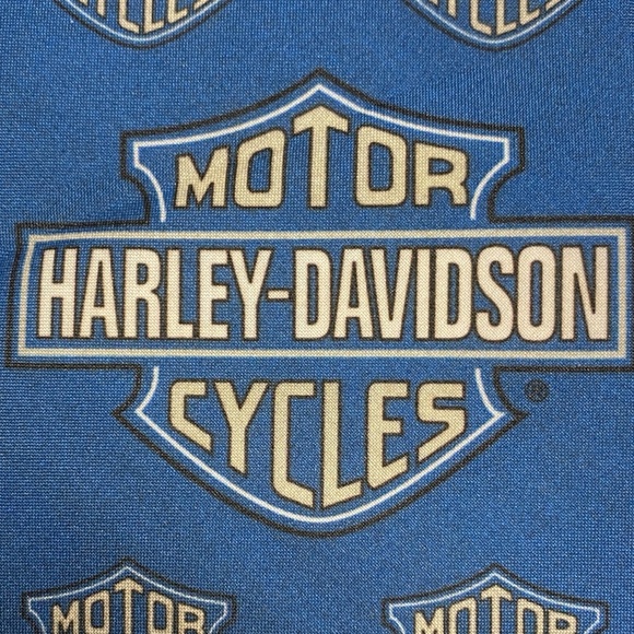 Vintage 1996 Harley-Davidson Classic Logo Blue Tie - Picture 8 of 16